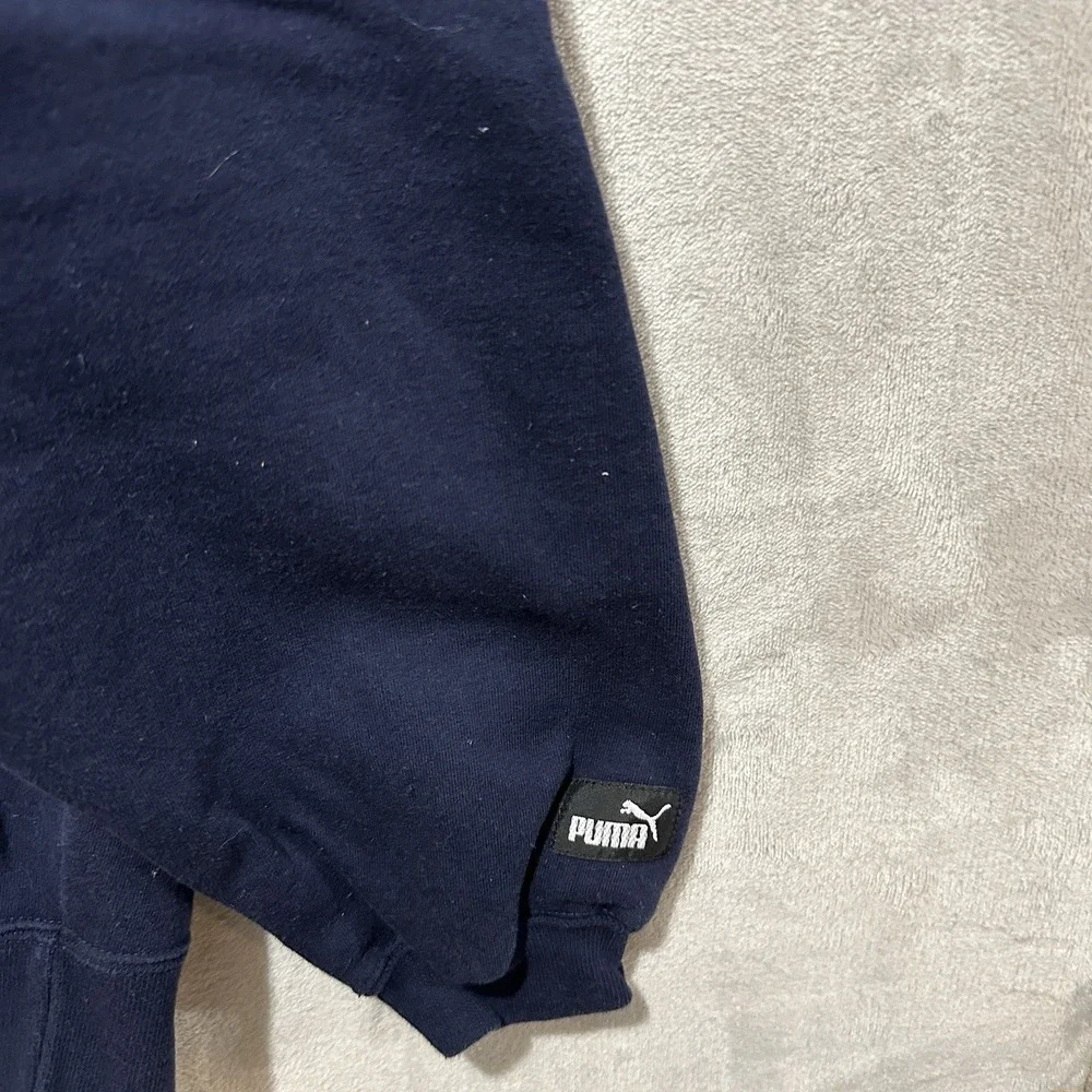 Miller Park Milwaukee VTG Puma‎ Sweatshirt XL Navy Blue Wisconsin Crewneck Logo
